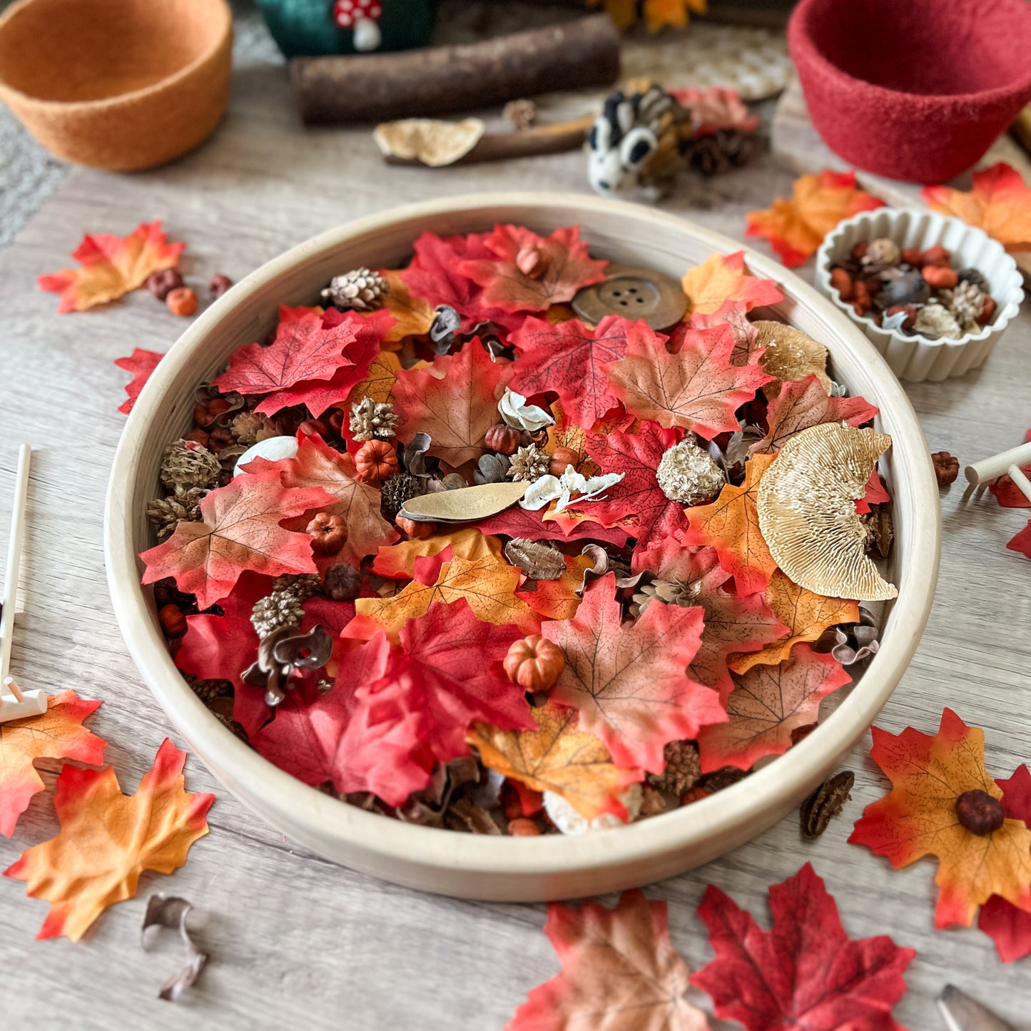 Autumn Leaves Play Tray Mix