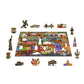 Candy Adventures 200 Piece Wood Jigsaw Puzzle Wooden City