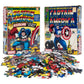 Captain America Comic Set of 2 300 Piece Lenticular Jigsaw Puzzles Prime 3D