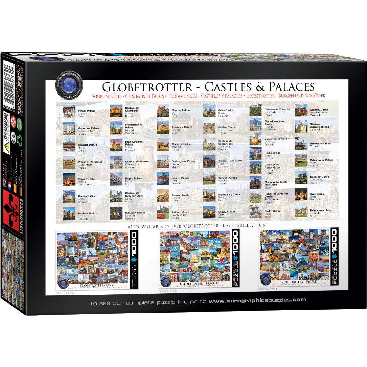 Castles & Palaces Globetrotter 1000 Piece Jigsaw Puzzle Eurographics