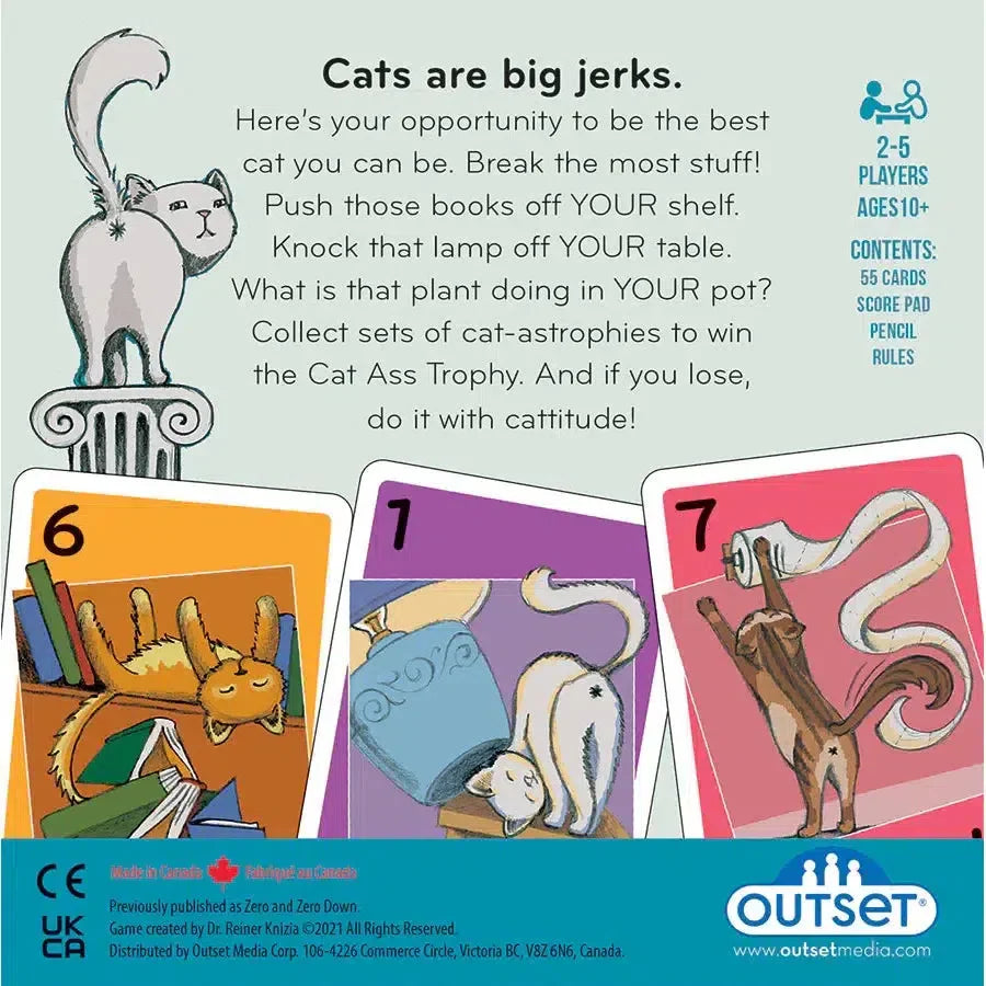 Cat Ass Trophy Card Game Outset