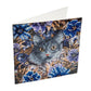 Cat & Flowers Crystal Art Card Kit Craft Buddy