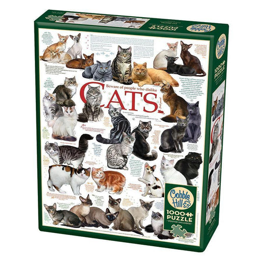 Cat Quotes 1000 Piece Jigsaw Puzzle Cobble Hill