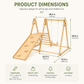 Juniper | Toddler Climber & Swing | Foldable - Chickadees Wooden Toys