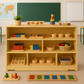 Montessori Classroom Shelf - 4' x 32" - Closed Back