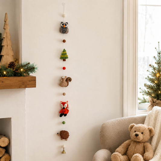 Felt Forest Animal Garland