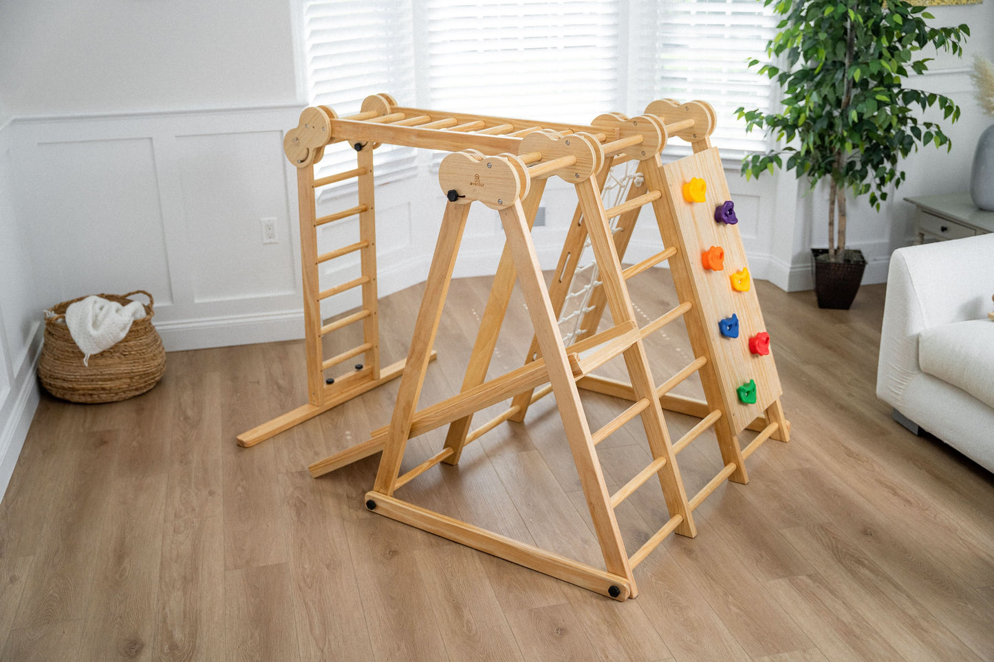 Chestnut - 8-in-1 Jungle Gym for Toddlers