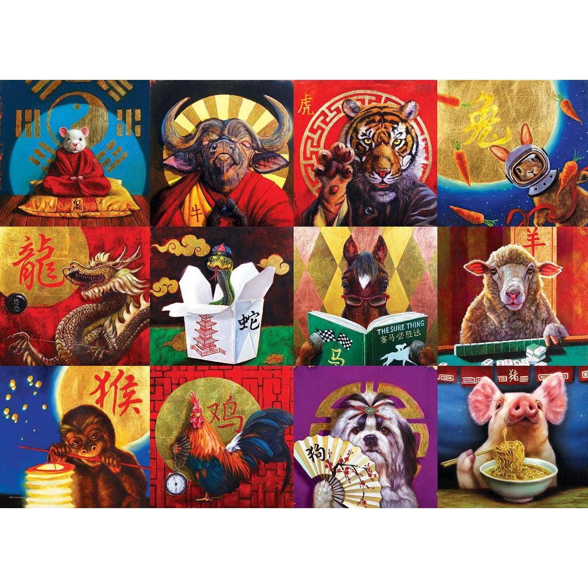 Chinese Calendar 1000 Piece Jigsaw Puzzle Eurographics