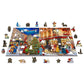 Christmas Street 505 Piece Wood Jigsaw Puzzle Wooden City