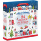 Christmas Town Advent Calendar - 24 Set of 50 Piece Mini Jigsaw Puzzles Eurographics