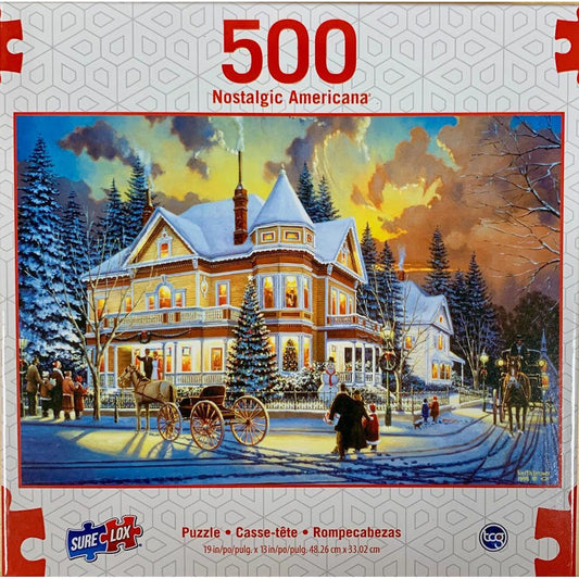 Christmas at Great Grandpa's Americana 500 Piece Jigsaw Puzzle Sure Lox