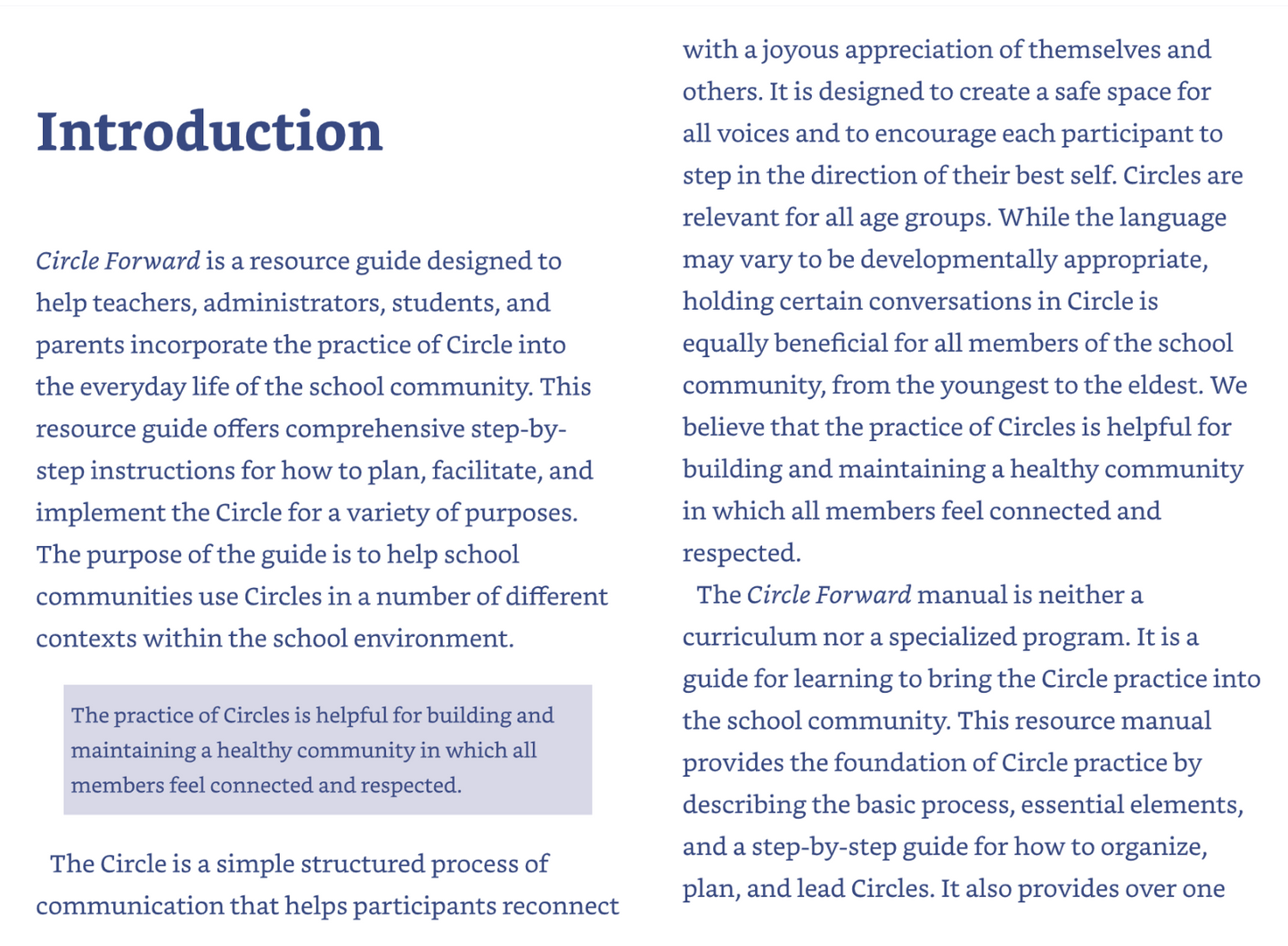 Circle Forward: Building a Restorative School Community (Spiral Bound)