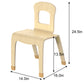 Pear Classroom Chair (2-Pack) – 14" Seat Height - Chickadees Wooden Toys