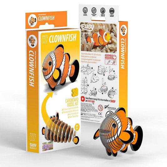 Clownfish 3D Cardboard Model Kit Eugy