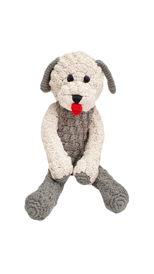 Plush Dog Rattle - Chickadees Wooden Toys