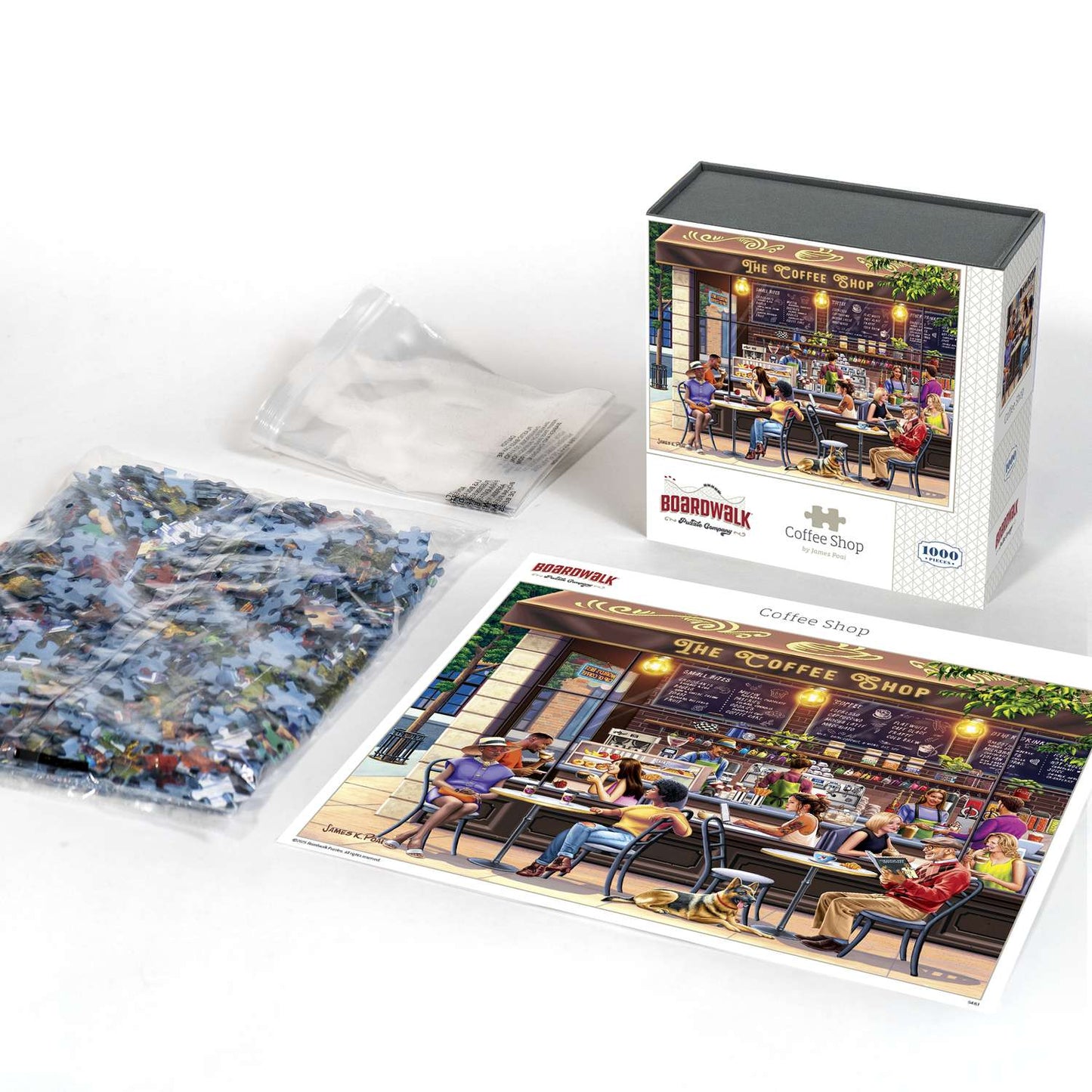 Coffee Shop 1000 Piece Jigsaw Puzzle Boardwalk