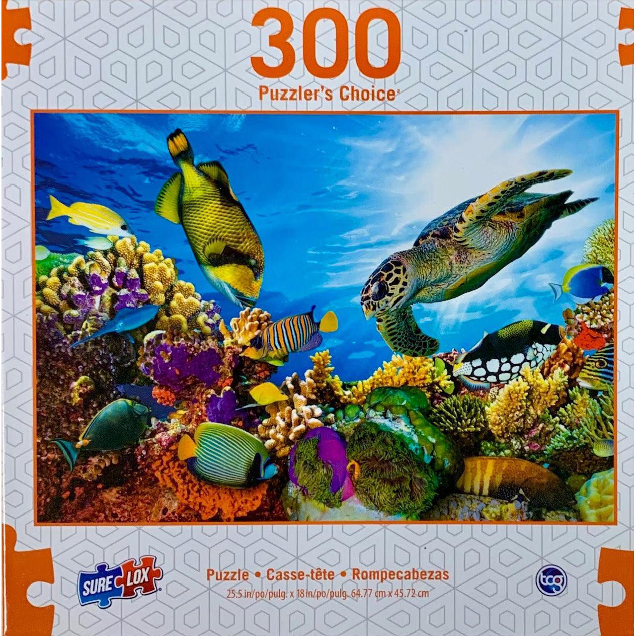 Colorful Coral Reef Puzzler's Choice 300 Piece Jigsaw Puzzle Sure Lox