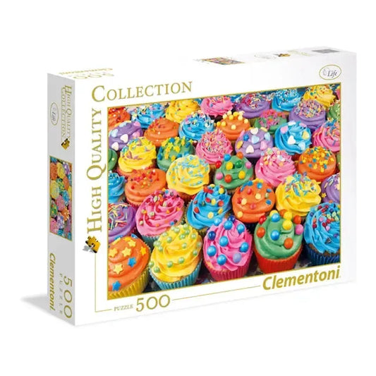 Colorful Cupcakes 500 Piece Jigsaw Puzzle Clementoni