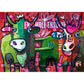 Cool Cattle Stripped Cows 1000 Piece Jigsaw Puzzle Heye
