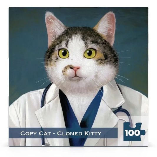 Copy Cat - Cloned Kitty 100 Piece Mini Jigsaw Puzzle NYPC