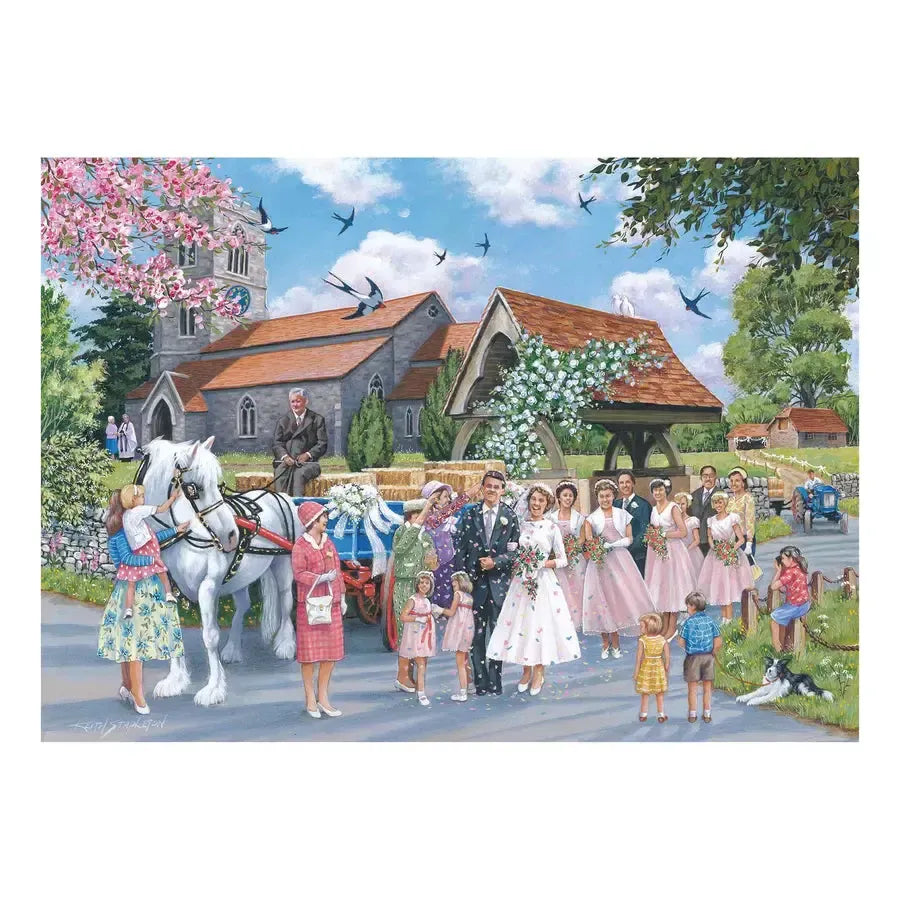 Country Wedding 1000 Piece Jigsaw Puzzle HOP