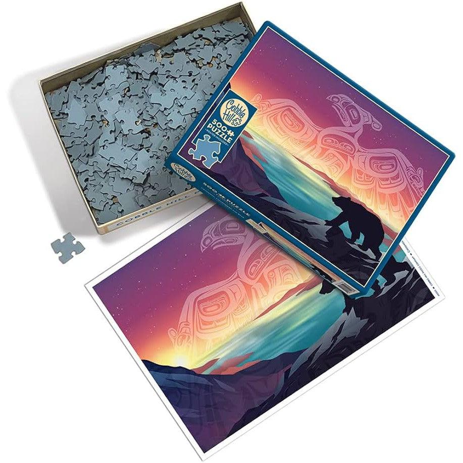 Crossings: Thunderbird and Bear 500 Piece Jigsaw Puzzle Cobble Hill