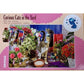 Curious Cats in the Yard 13 Piece Tray Jigsaw Puzzle Quokka - Chickadees Wooden Toys