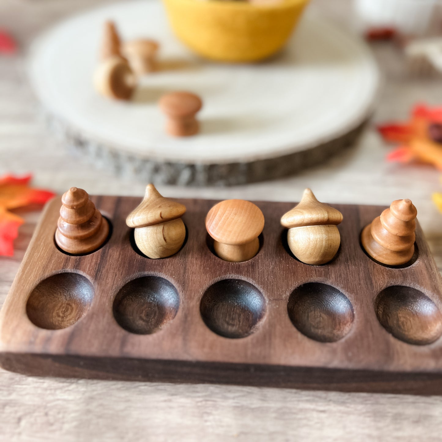 21 Wooden Loose Parts