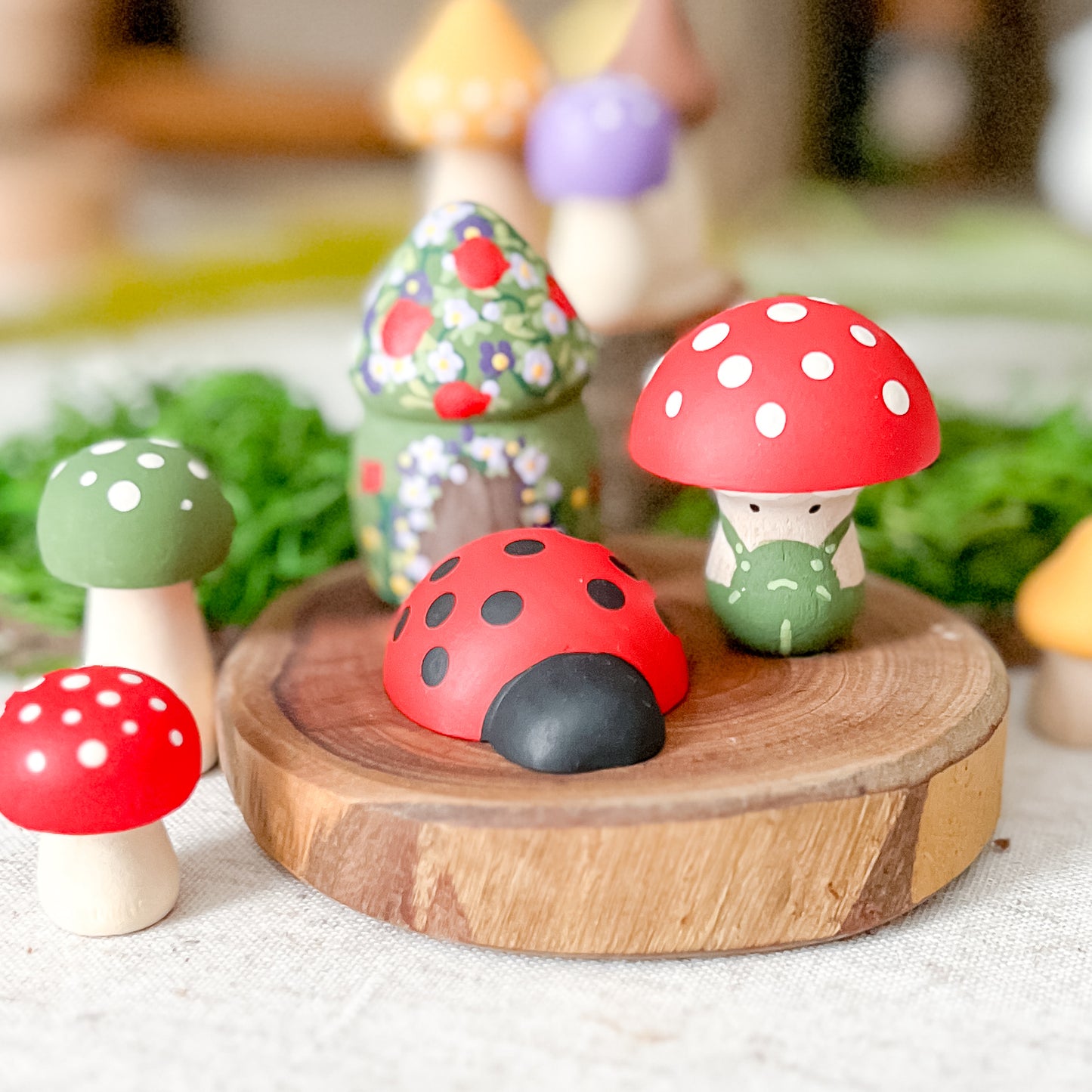 Cozycap Garden - Chickadees Wooden Toys