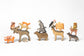 Hand Carved Wooden Forest Animals - Set of 17