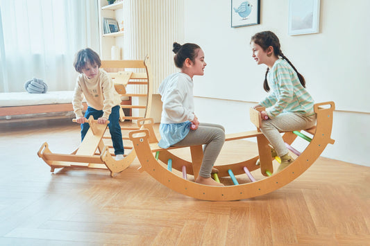Bailis - Climbing Arch and Rocker - Chickadees Wooden Toys