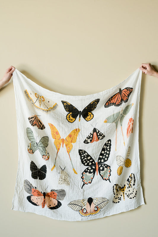 Butterfly Collector Swaddle - Chickadees Wooden Toys