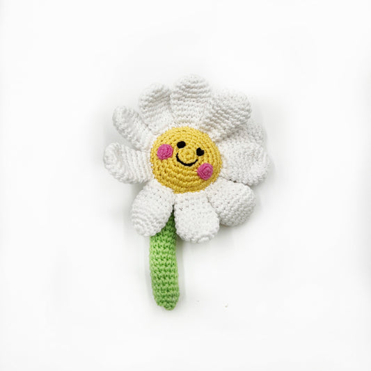 Daisy Flower Rattle - Chickadees Wooden Toys