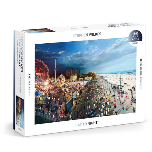 Day To Night Coney Island 1500 Piece Jigsaw Puzzle Galison