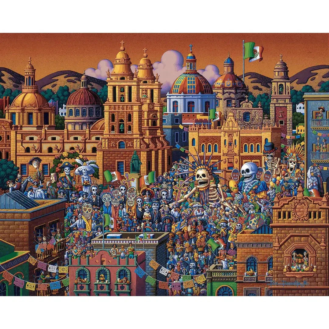 Day of the Dead 500 Piece Jigsaw Puzzle Dowdle