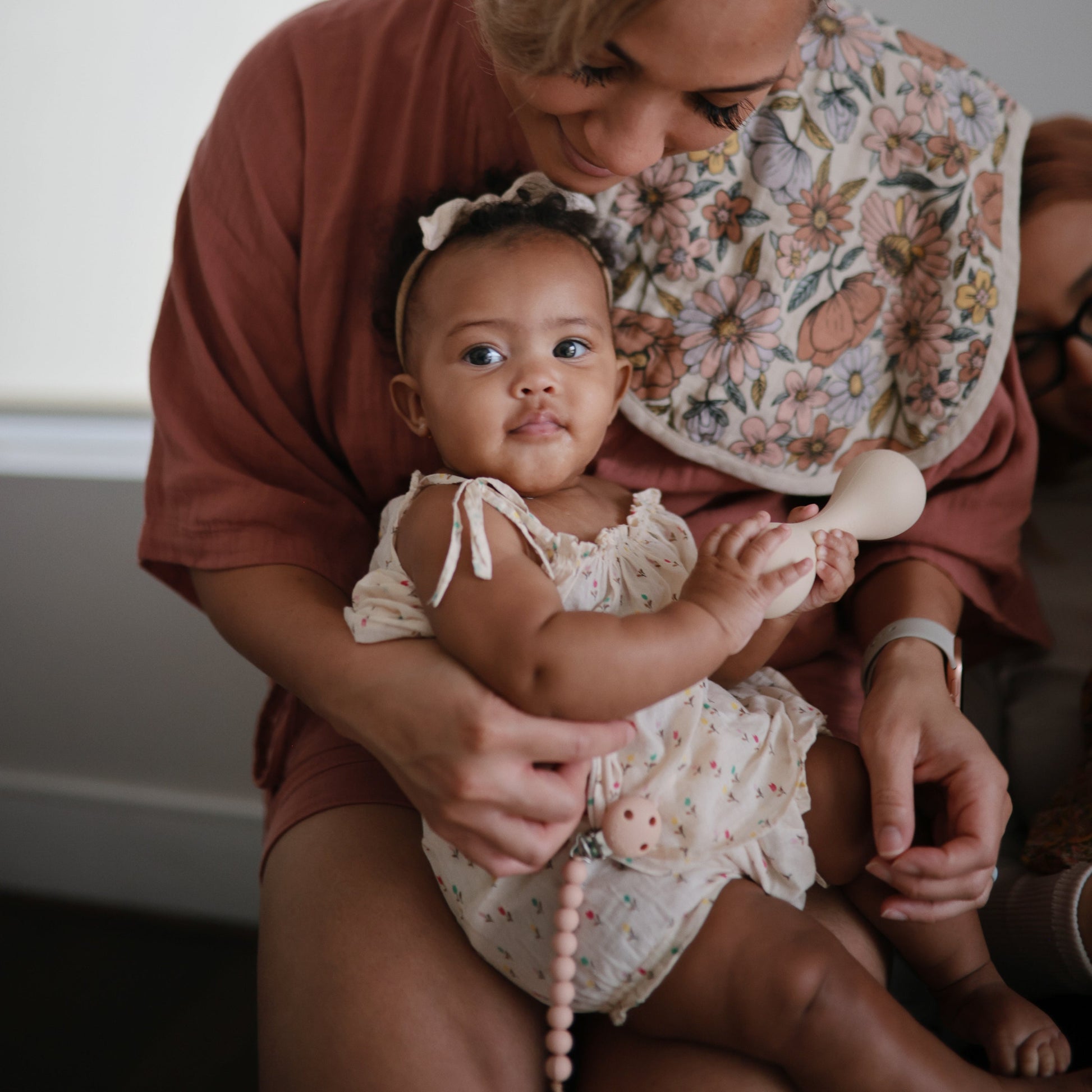 Silicone Baby Rattle Toy - Chickadees Wooden Toys