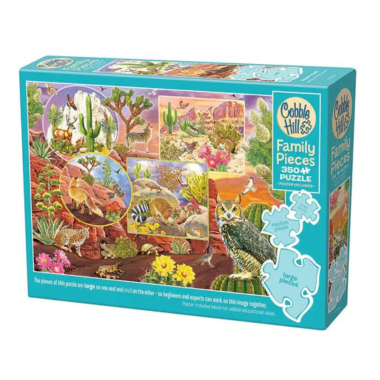 Desert Magic 350 Piece Family Jigsaw Puzzle Cobble Hill - Chickadees Wooden Toys