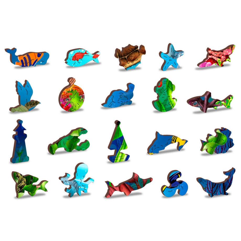 Diving Paradise 400 Piece Wood Jigsaw Puzzle Wooden City