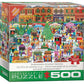 Downtown Holiday Festival 500 Piece Jigsaw Puzzle Eurographics