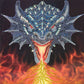 Dragon Fire Head Crystal Art Card Kit Craft Buddy