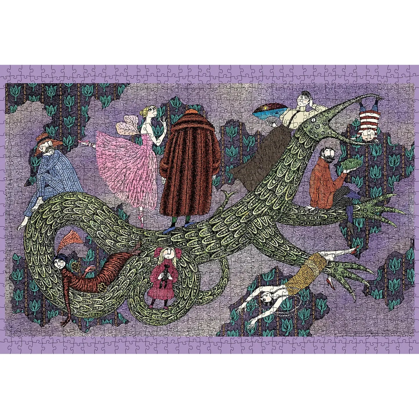 Drop Curtain 1000 Piece Jigsaw Puzzle Pomegranate