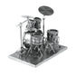 Drum Set 3D Steel Model Kit Metal Earth