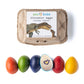 Non-Toxic Beeswax Crayons - Dinosaur Eggs - Chickadees Wooden Toys