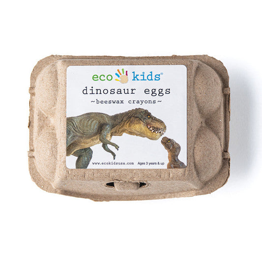 Non-Toxic Beeswax Crayons - Dinosaur Eggs - Chickadees Wooden Toys
