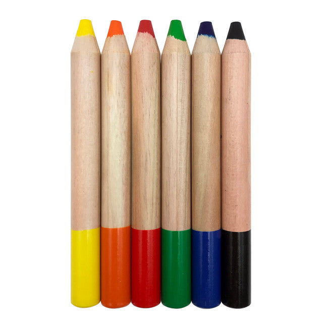 Watercolor Pencils – Jumbo Size – Set of 6 Colors