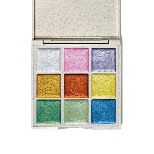 Metallic Watercolors – Wheat Straw Palette - Chickadees Wooden Toys