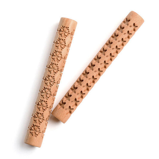 Wooden Eco-Dough Rollers – High-Quality Beechwood Tool
