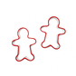 2-Pack Gingerbread Cookie Cutters + Ornament Option