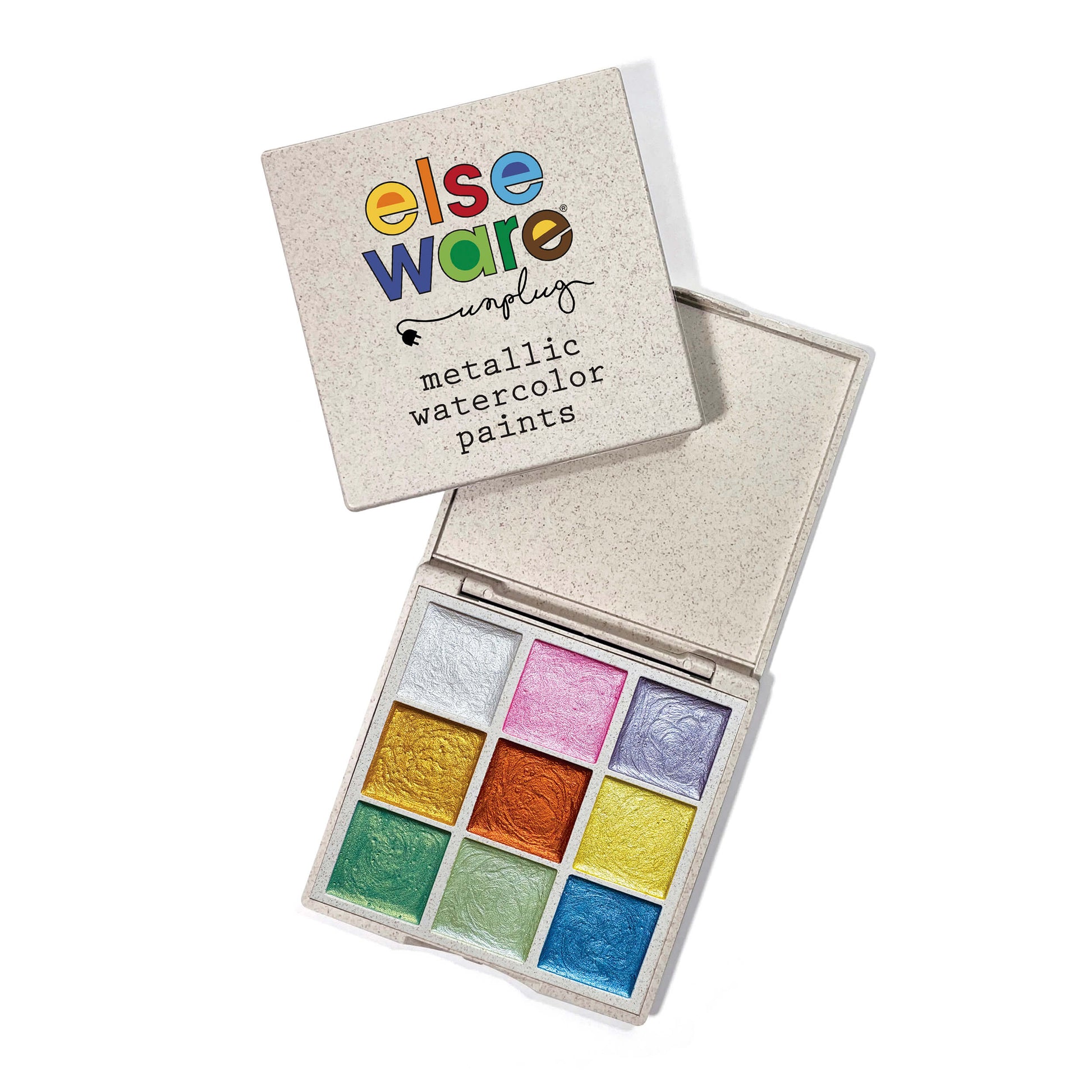 Watercolor Essentials Bundle | Bamboo Case, Metallics, & Paper Pad - Chickadees Wooden Toys