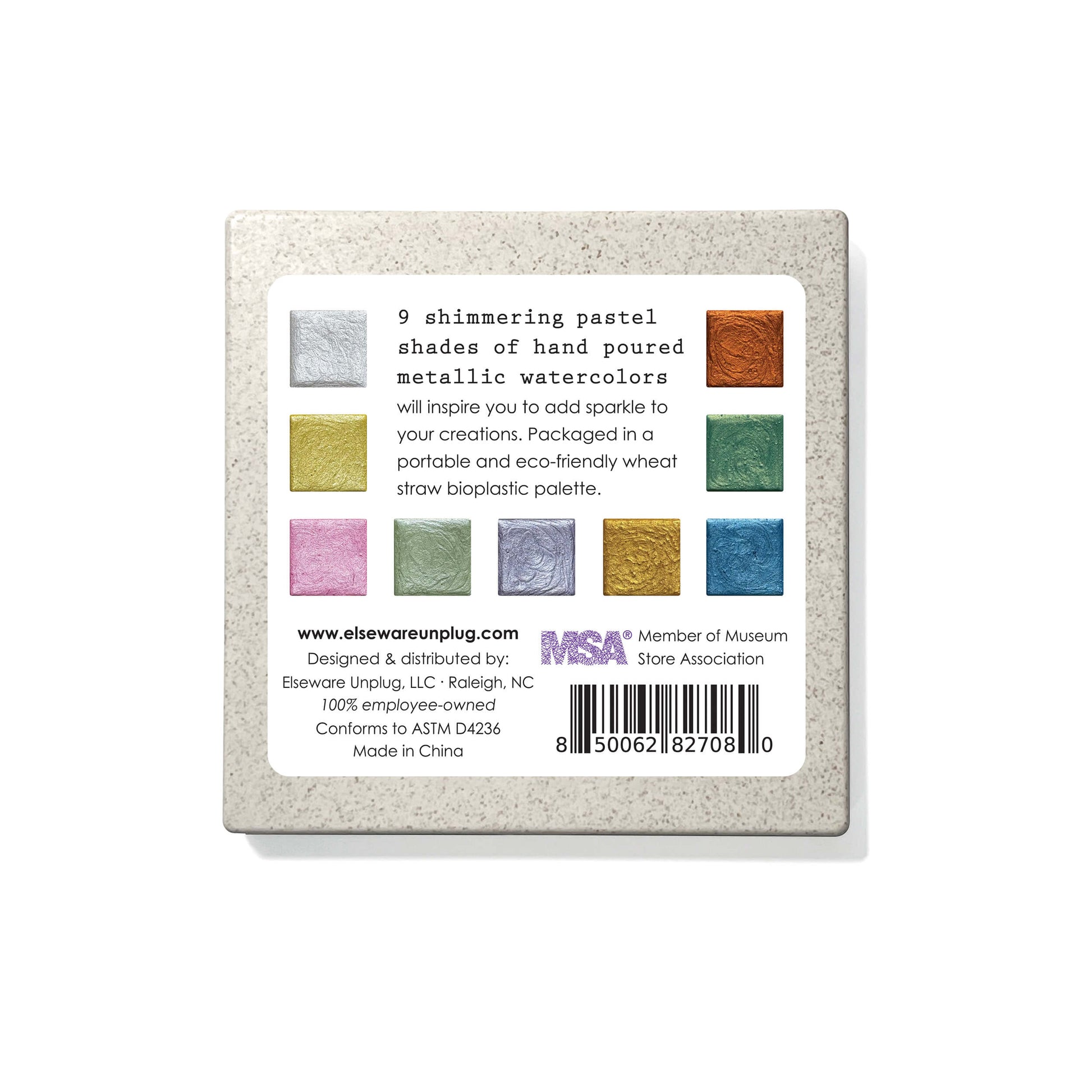 Metallic Watercolors – Wheat Straw Palette - Chickadees Wooden Toys